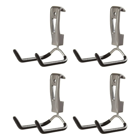 Rubbermaid Wall Mounted Rope, Hose Garage Storage Utility Hook (4 Pack)