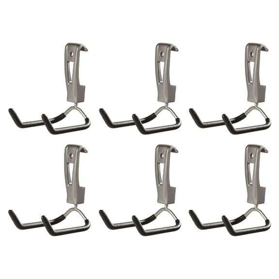 Rubbermaid Wall Mounted Rope, Hose Garage Storage Utility Hook (6 Pack)