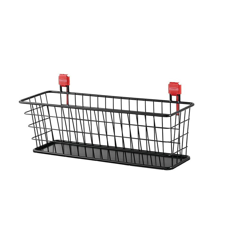 Rubbermaid W x H 1-Tier Mounted Metal Basket Rubbermaid W x H 1-Tier Mounted Metal Basket