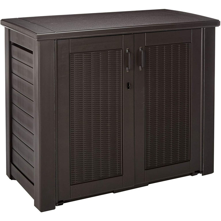 Rubbermaid Wood Freestanding Garage Cabinet in Black (30 in. W x 34 in. H x  19 in. D) FG5M1300CSLRK - The Home Depot