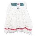 thumbnail image 1 of Rubbermaid Web Foot Shrinkless Looped-end Wet Mop Head, Cotton/synthetic, Medium, White, 6/carton  Rcpa21206whict, 1 of 3