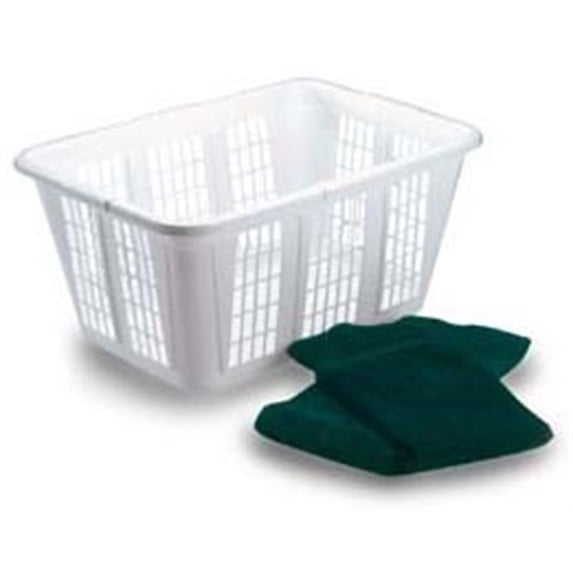 6033789 RUBBERMAID 1.65-BUSHEL Rubbermaid White Plastic Laundry Basket (Pack of 1)