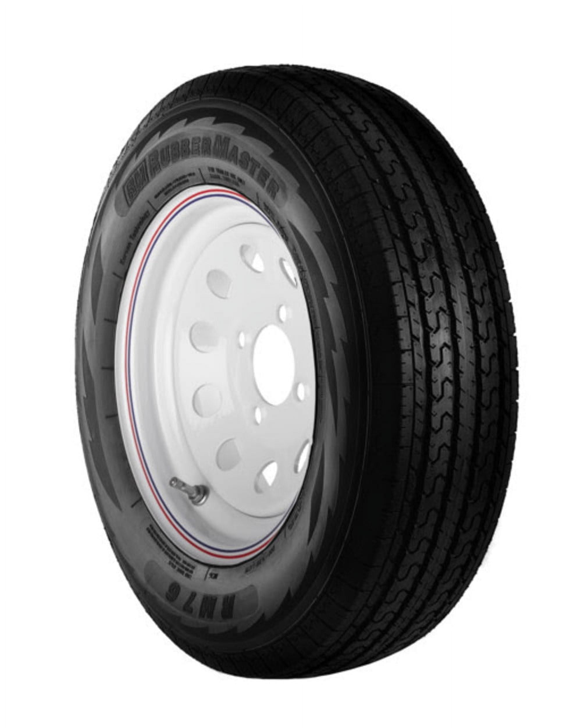 RubberMaster ST205/75R15 6 Ply Highway Rib Tire and 5 on 5 Modular