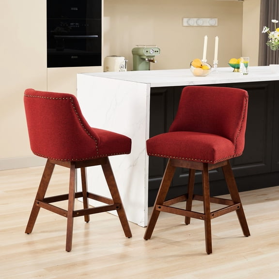 Rubberwood Frame - 360-Degree Rotation - Dining Room - Excellent Cushioning for Long Sit