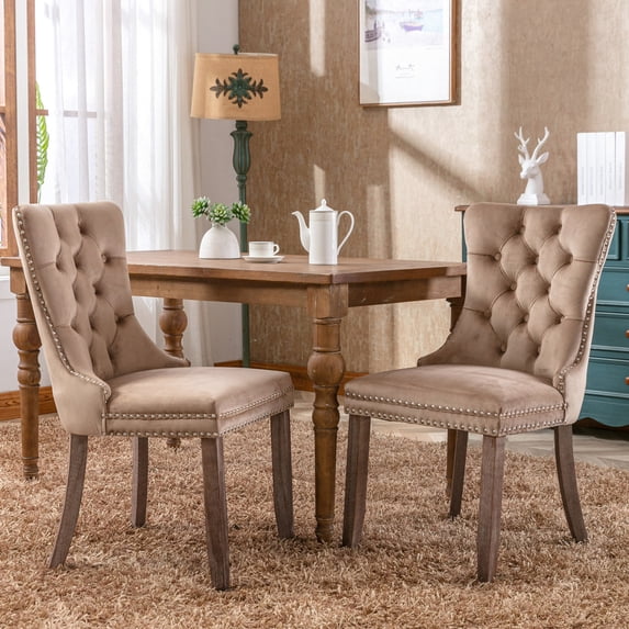 Rubberwood Legs - High Rebound Structure - Home Dining - Comfortable Dining Chairs