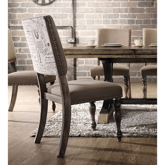 Rubberwood construction and script design / Contemporary dining chairs set for social events