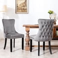 thumbnail image 1 of Rubberwood - framed Gray Dining Chairs / Secure Seating up to 280 Pounds, 1 of 7