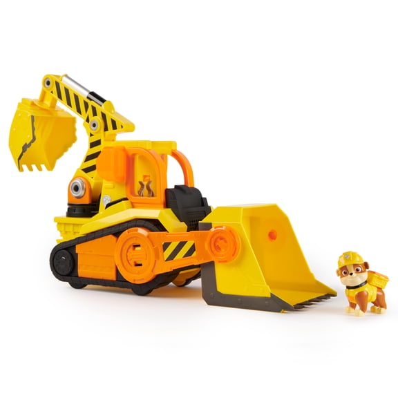 Rubble & Crew, Bark Yard Bulldozer Construction Truck Toy with Lights, Sounds & Rubble Action Figure, Kids Toys for Boys & Girls Ages 3+
