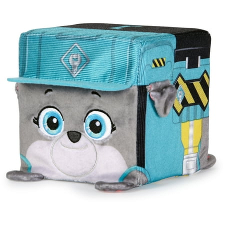 Rubble & Crew, Motor, 4-Inch Cube-Shaped Plush Toy for Kids Ages 3+