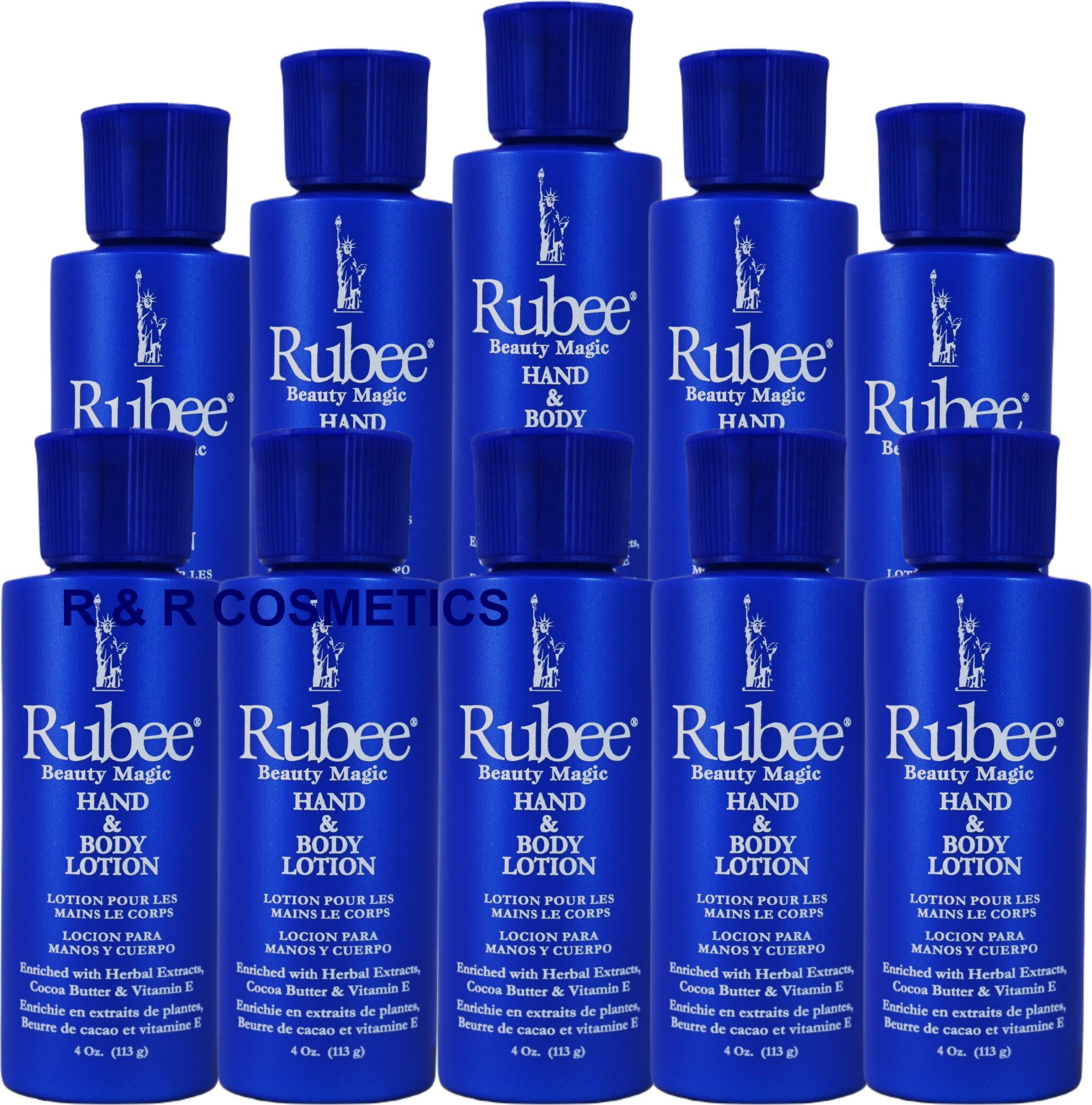 Rubee Hand & Body Lotion 4 oz 10 in a pack