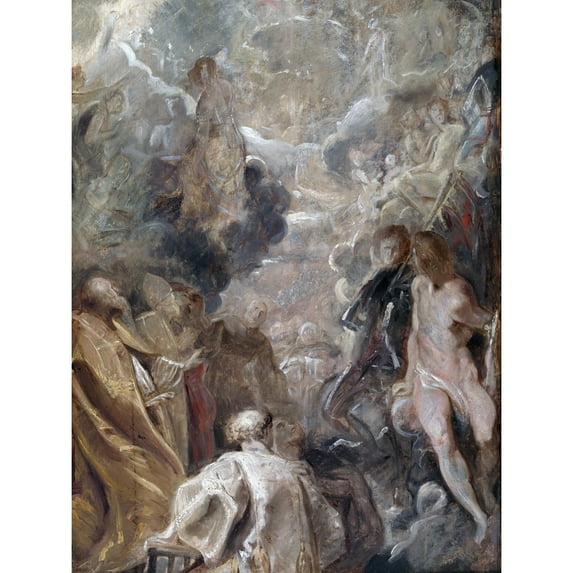 Rubens All Saints Religious Painting Extra Large Art Print Wall Mural Poster Premium XL
