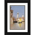 thumbnail image 1 of Rubens Santoro 16x24 Black Ornate Framed Double Matted Museum Art Print Titled: San Pietro Di Castello, 1 of 5