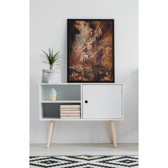 Rubens The Fall of The Damned Baroque Art Print, Stretched Canvas 8x10in