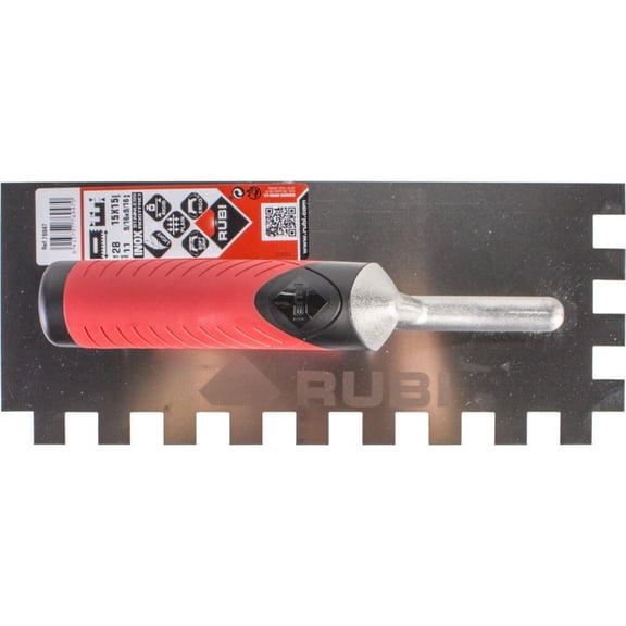 Rubi Tools 3/8 Inch X 11 Inch Steel Notched Trowel