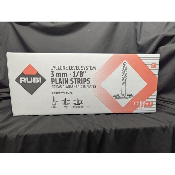 Rubi Tools CYCLONE 1/8" (3MM) width, 2400 strips (Caps sold separately)
