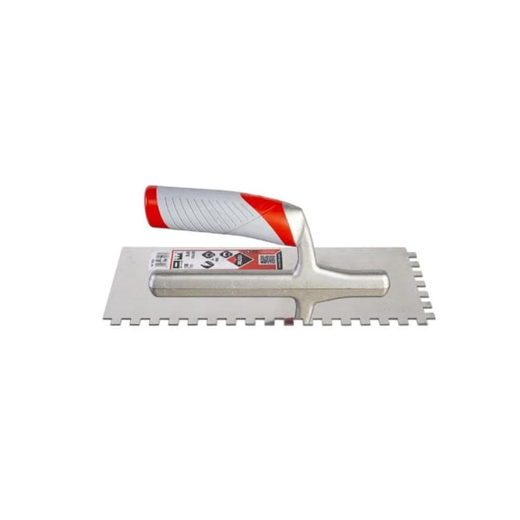 Rubi Tools Stainless Steel Notched Trowel 11 In. (28 Cm.) 3/8 In. X 3/8 In. (8X8 Mm.)