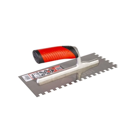 Rubi Tools Steel Notched Trowel 11In 3/8In X 3/8In