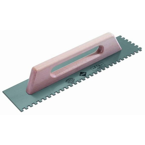 Rubi Tools Steel Notched Trowel 19 In. (48 Cm.) 3/8 In. X 3/8 In. (8 X 8 Mm.)