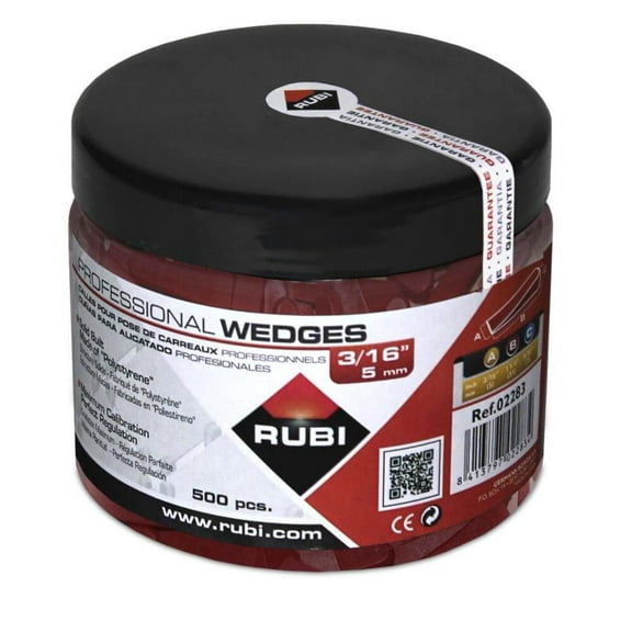 Rubi Tools Wedges 3/16 In. (500 Pc.) Jar Usa