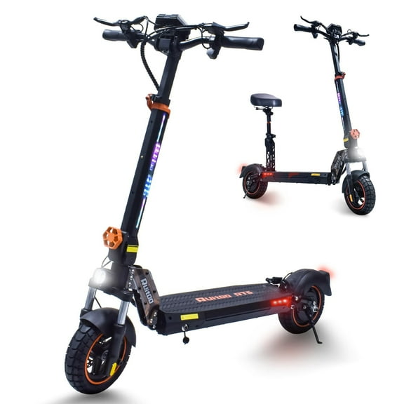 RubiQ Sports 800W Electric Scooter for Adults with Seat, 28Mph Foldable Scooter Range 34 Miles Max Load 264Lbs