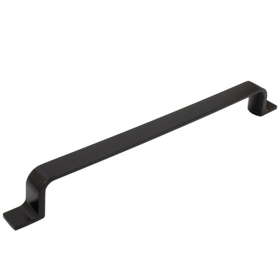Rubicon Cabinet Pull, 192 Millimeters, Matte Black by Stone Harbor Hardware