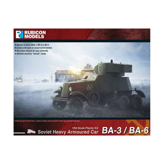 Rubicon Models BA-3/BA-6 Heavy Armored Car New