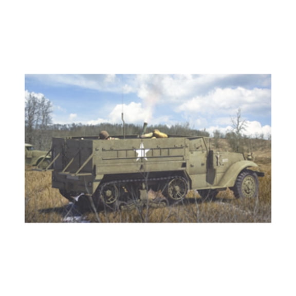 Rubicon Models M3/M3A1 Expansion - M21 Mortar Motor Carriage & Tarpaulin Set New