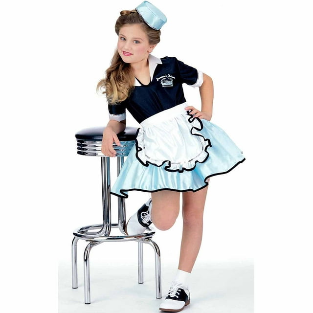Rubie's Car Hop Girl Girl's Halloween Fancy-Dress Costume for Child, S