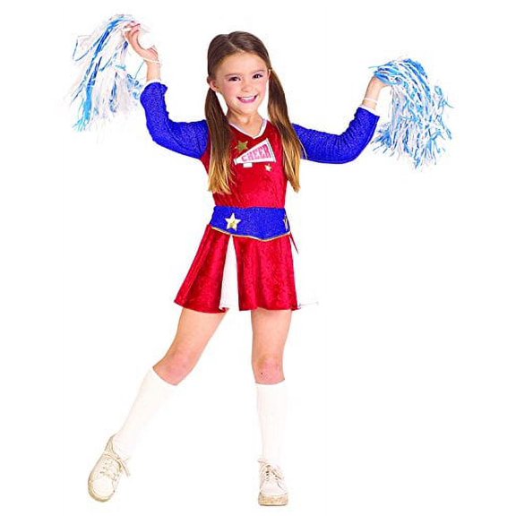 Rubie's Cheerleader Girl's Halloween Fancy-Dress Costume for Child, S