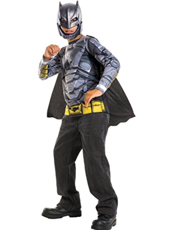 Rubie's Costume Batman v Superman: Dawn of Justice Armored Batman Child Top, Small