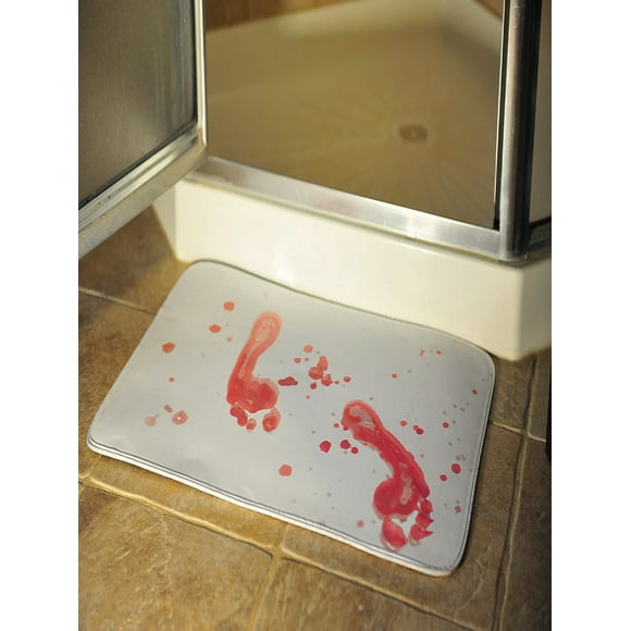 Rubie's Costume Co - 23-inch Bloody Footprint Door Mat - One Size