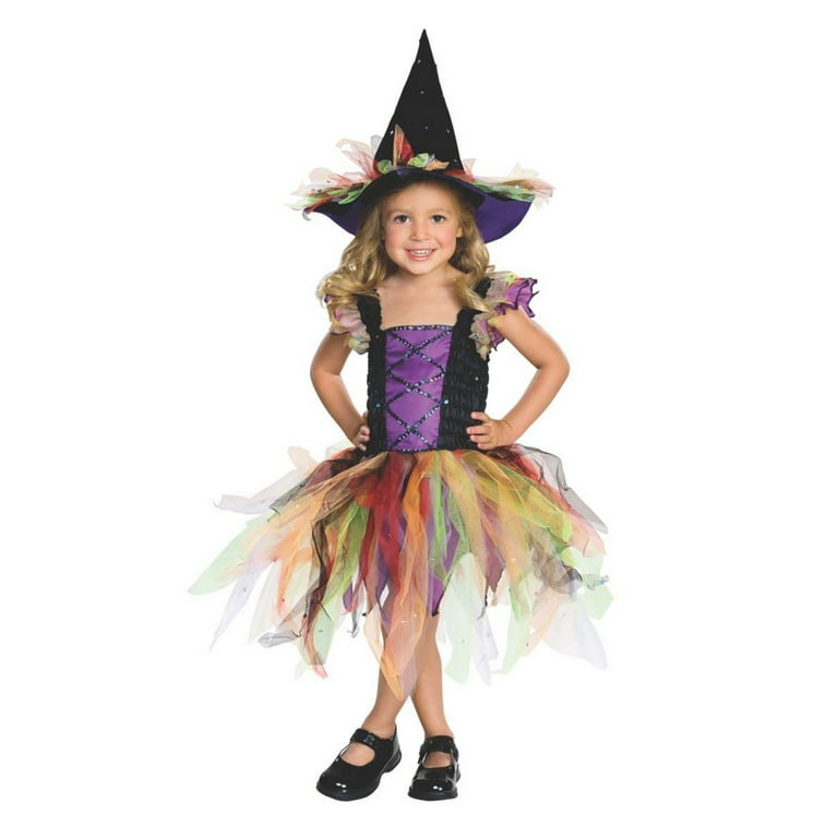 Glitter Witch Costume - Childrens Glitter Witch Costume - Childrens
