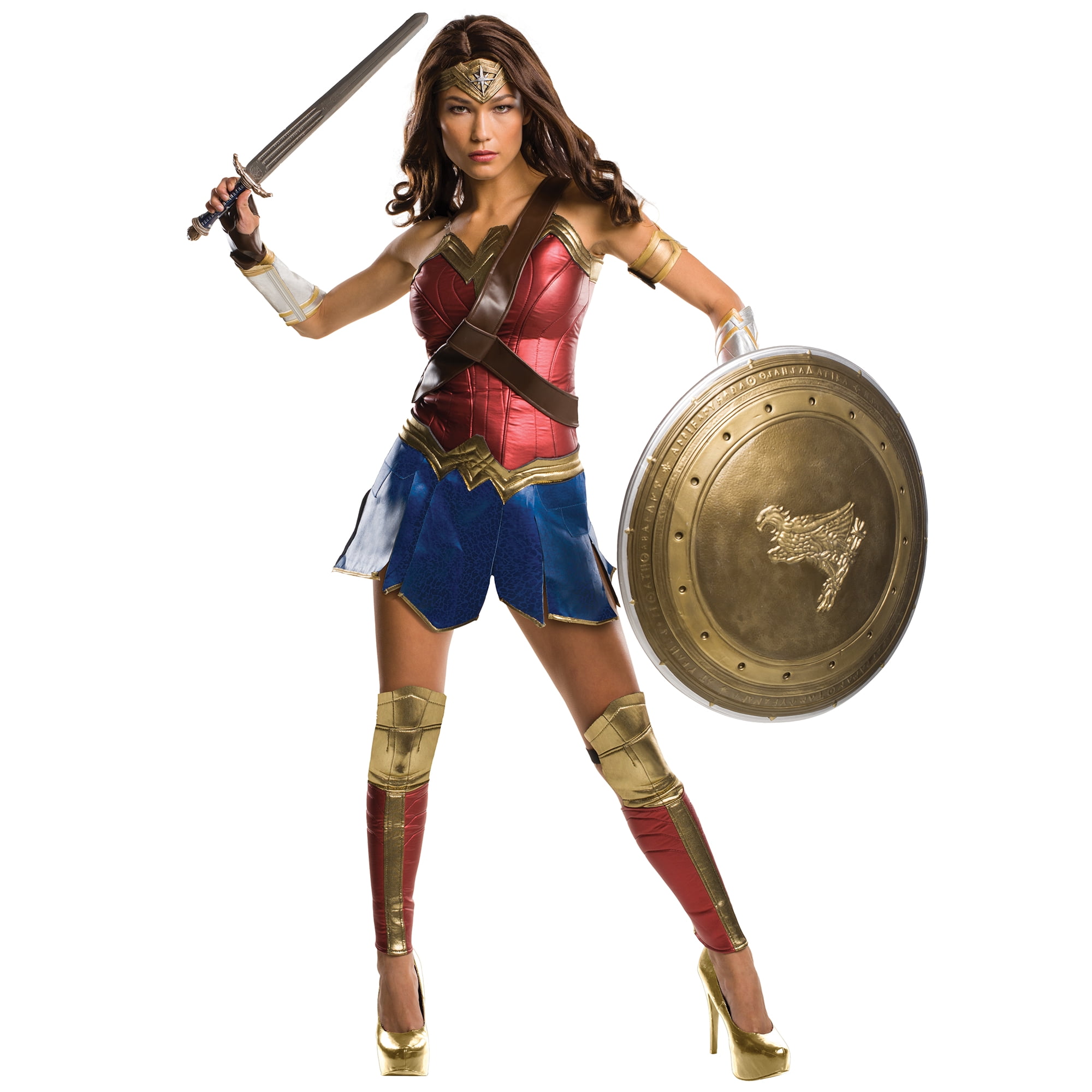 Vent et øjeblik skæbnesvangre vinge Rubie's Costume Co - Grand Heritage Wonder Woman Costume - Small 4-6 -  Walmart.com