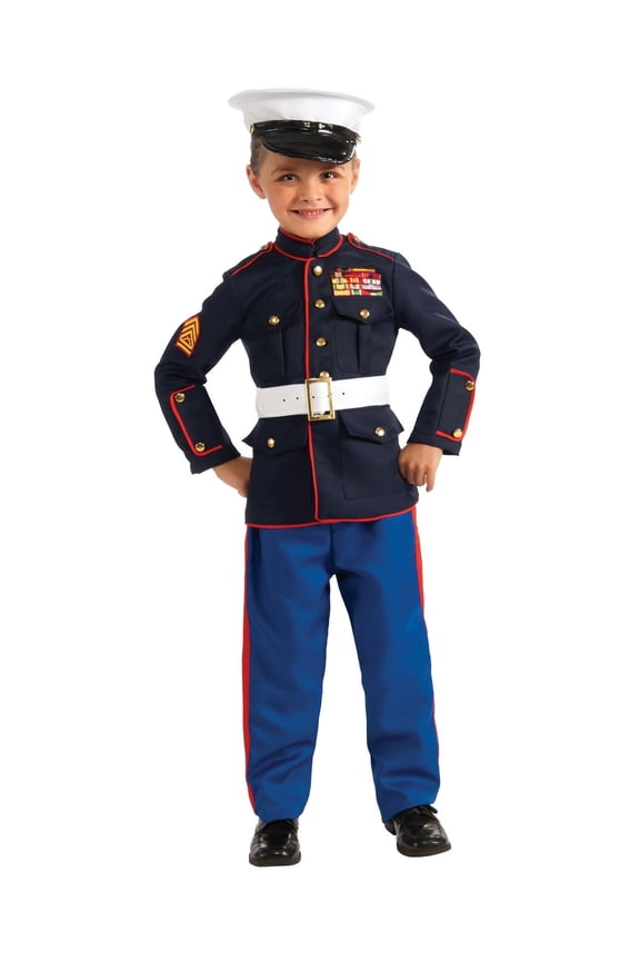 Marine Corps Dress Blues Costume for Kids, Boys Large