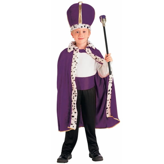 Purple King Robe and Crown Child Costume One-Size