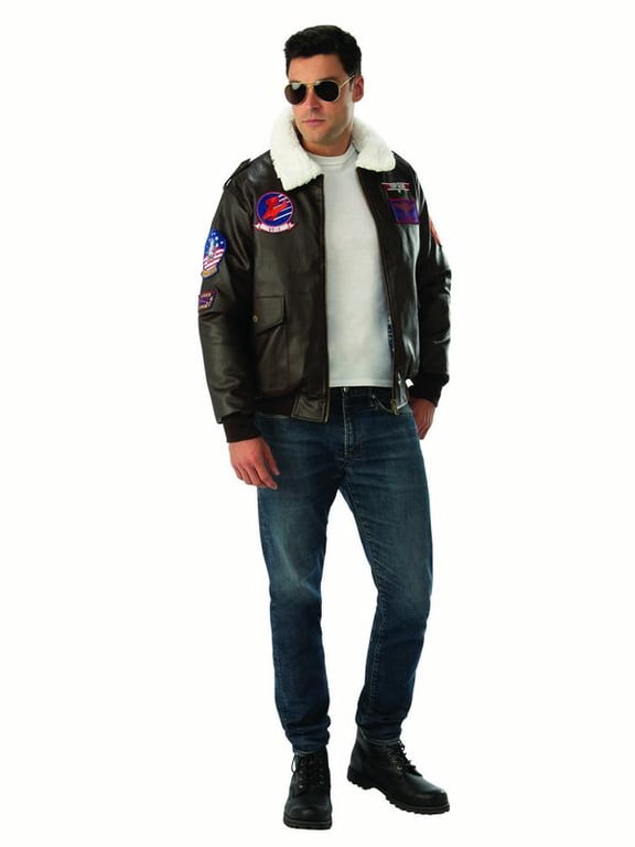 Top Gun Classic Maverick Bomber Jacket for Adults by Rubies, Men's XL
