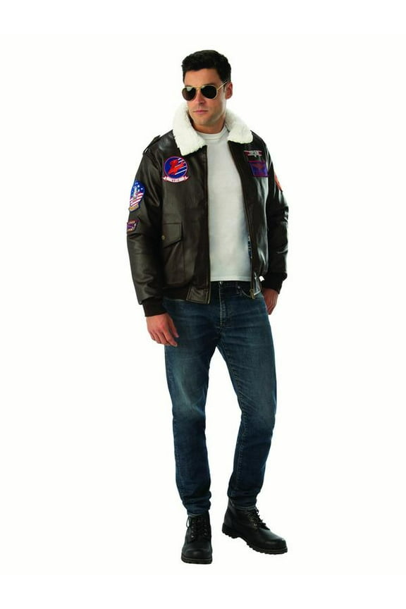 Top Gun Classic Maverick Bomber Jacket for Adults by Rubies, Men's XL