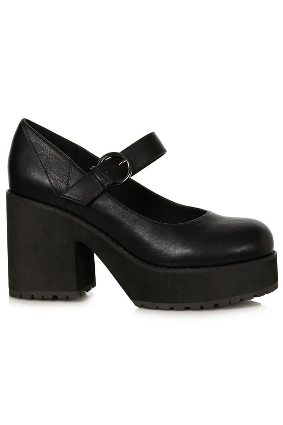 Rubie's Costume Co - Women's Black Mary Jane Platform Shoes - Womens 6