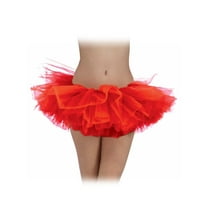 Sexy Neon Red Retro Ballet Team School Spirit Colored Skirt Tutu