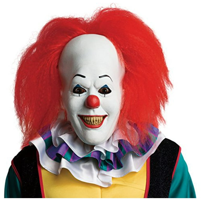 Mens IT Pennywise Clown Adult Classic Mask Mens IT Pennywise Clown Adult Classic Mask