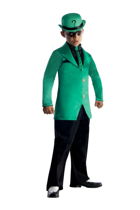 DC Comics The Riddler Costume for Kids by Rubies, Boys Large