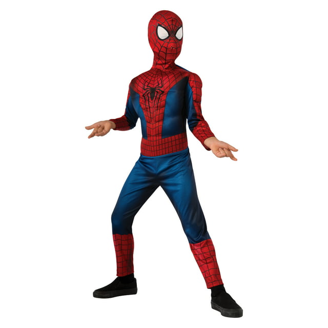 Rubie's Deluxe Spider-Man Boy's Halloween Fancy-Dress Costume for Child, M