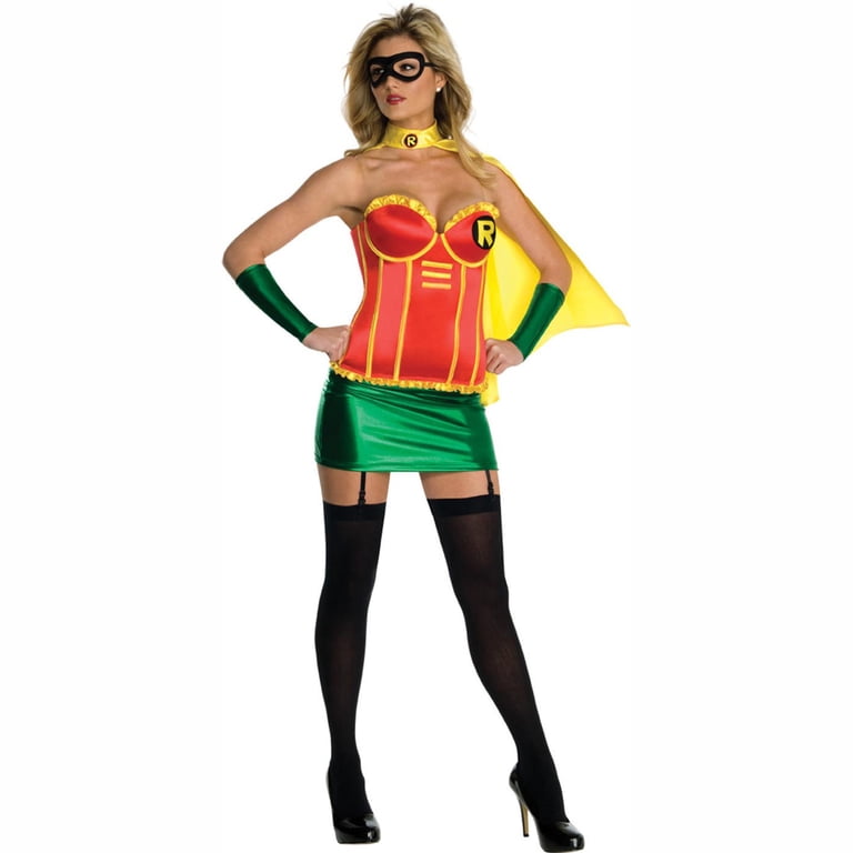 batman and robin ladies fancy dress Sexy Costume for Women Bright Orange
