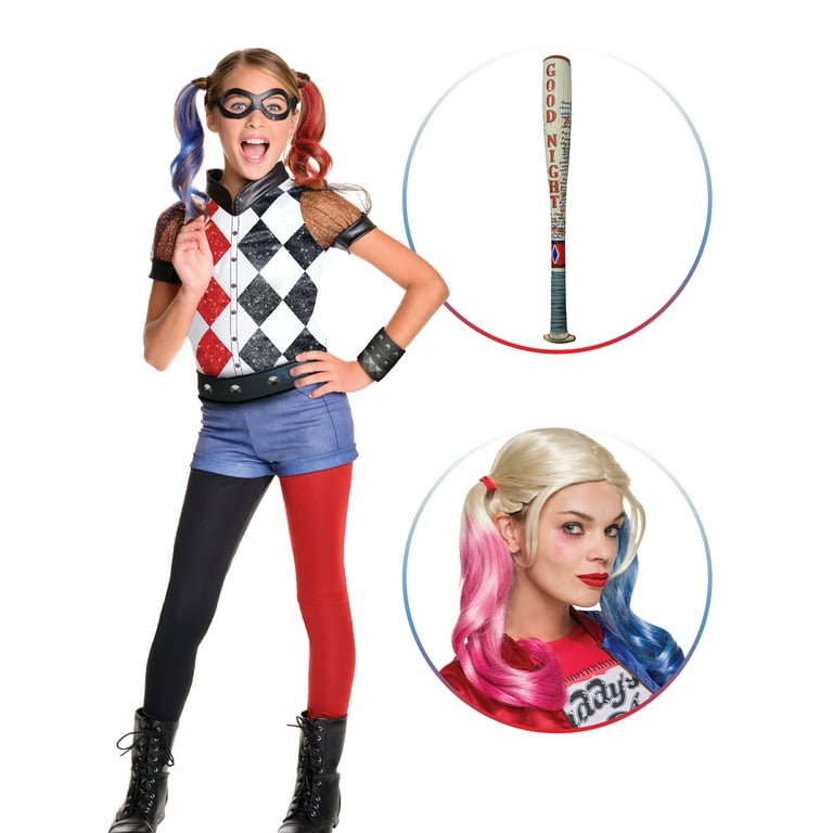 Suicide Cosplay Halloween Costumi Harley Quinn Accessori da ricamo Set  completo