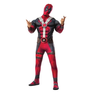 Jazwares Marvel Deadpool Adult Halloween Costume Size XL Cosplay New 