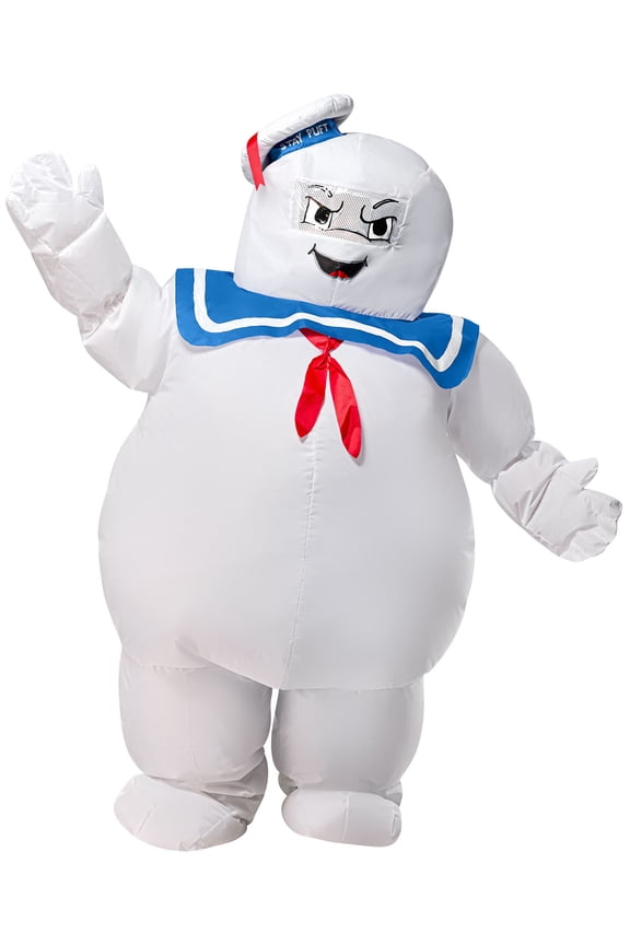 Ghostbusters Stay Puft Marshmallow Man Inflatable Costume for Kids by Rubies, Unisex One Size