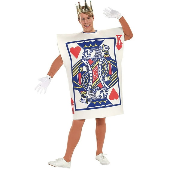 Rubie's King Of Hearts Men's Halloween Fancy-Dress Costume for Adult, One Size