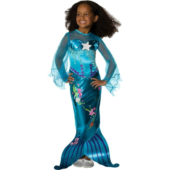 Rubie's Magical Mermaid Girl's Halloween Fancy-Dress Costume for Child, M