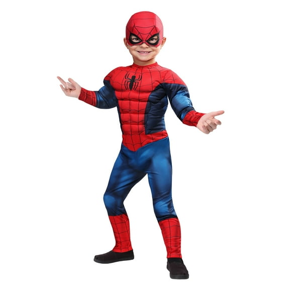 Rubie's Marvel Spider Man Boy's Halloween Fancy-Dress Costume for Toddler, 4T