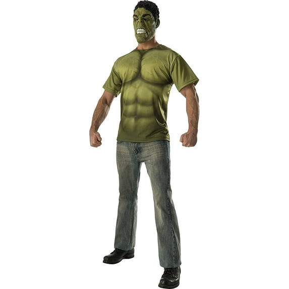Rubie's Men's Avengers 2 Age Of Ultron Adult Hulk T-Shirt and Mask (Medium)